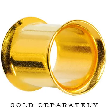 10 Gauge Gold Plated Double Flare Tunnel