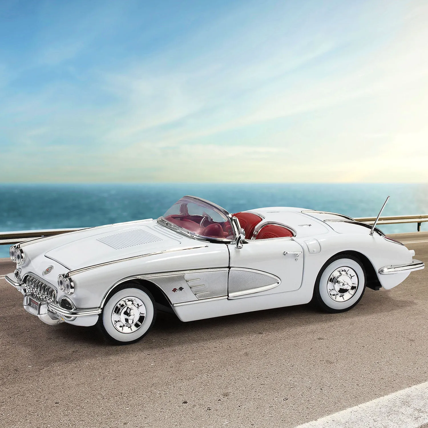 1958 White Corvette