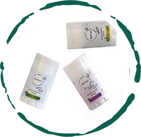2-Pack all-Natural Deodorants for Kids & Teens by BeNat