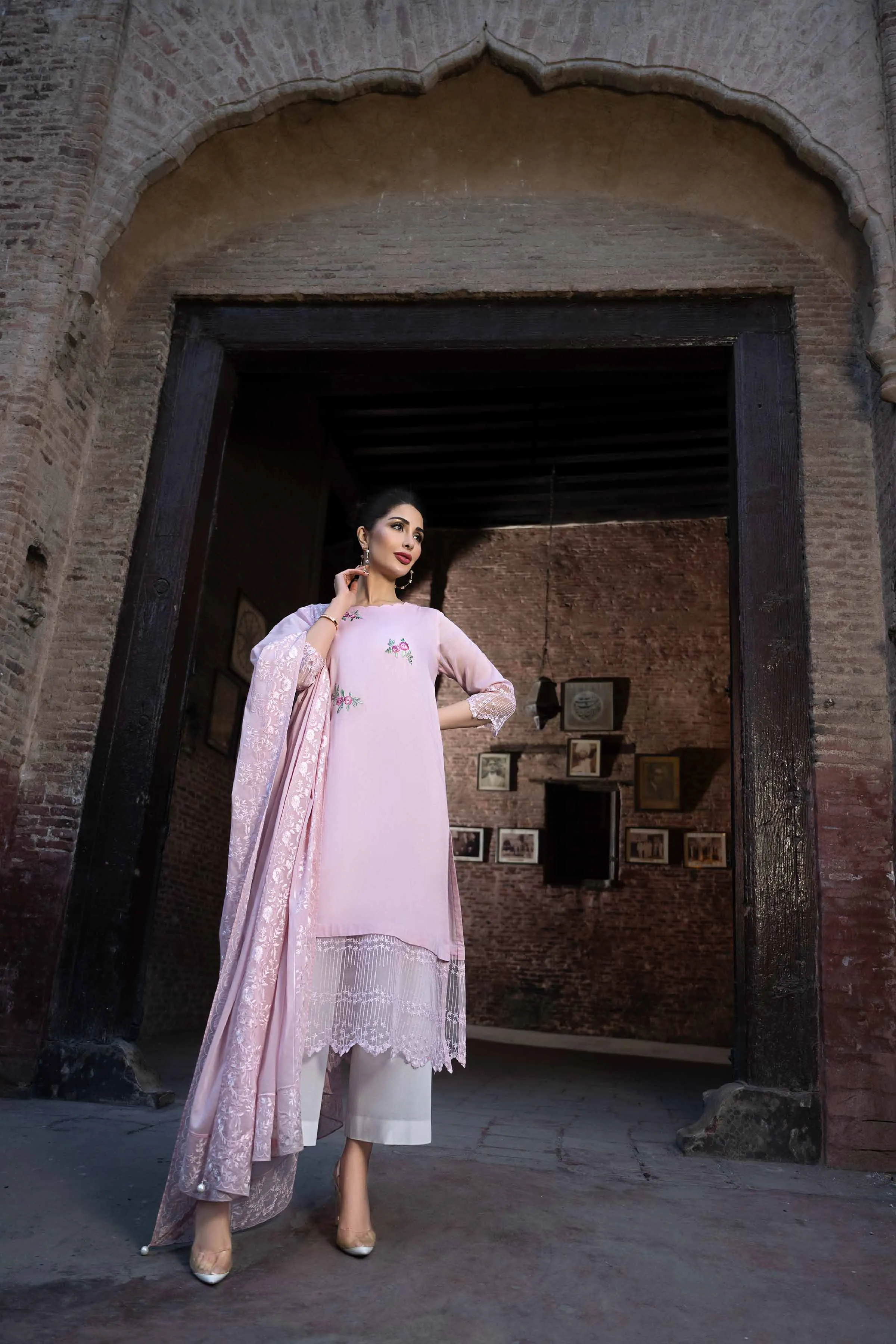 2 Piece - Embroidered Suit - KFE23-35