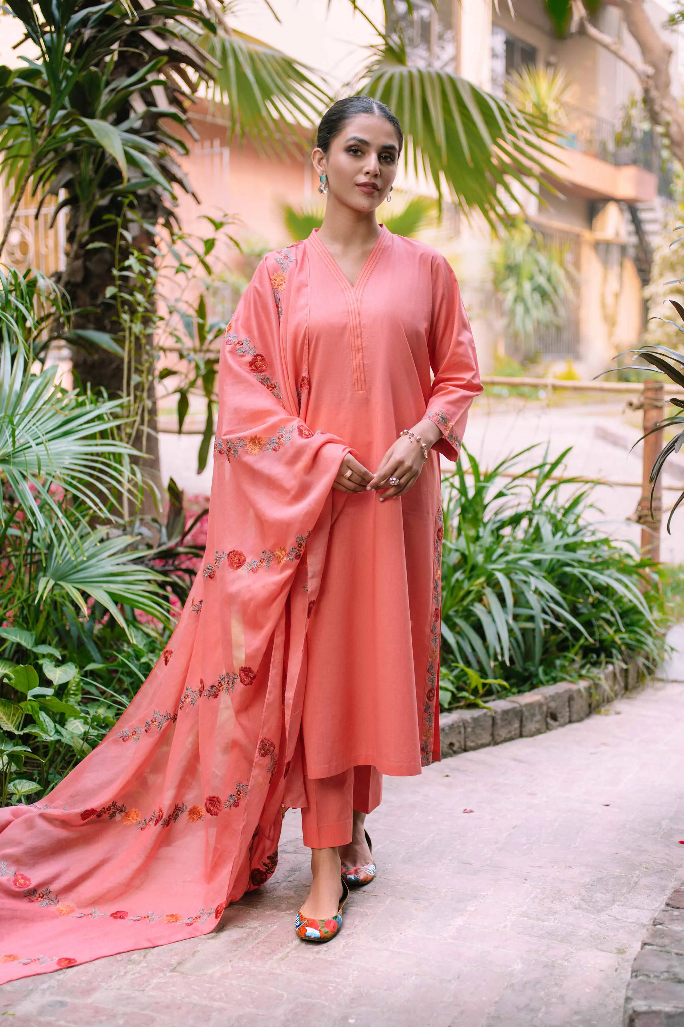 2 Piece - Embroidered Suit - PS23-31