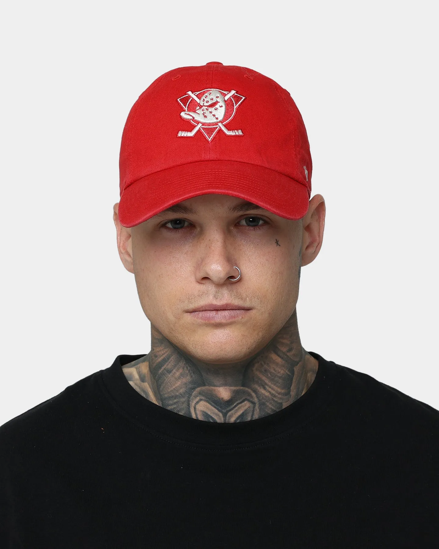 47 Brand Anaheim Ducks 'Chili Red' Clean Up Strapback Red/Natural