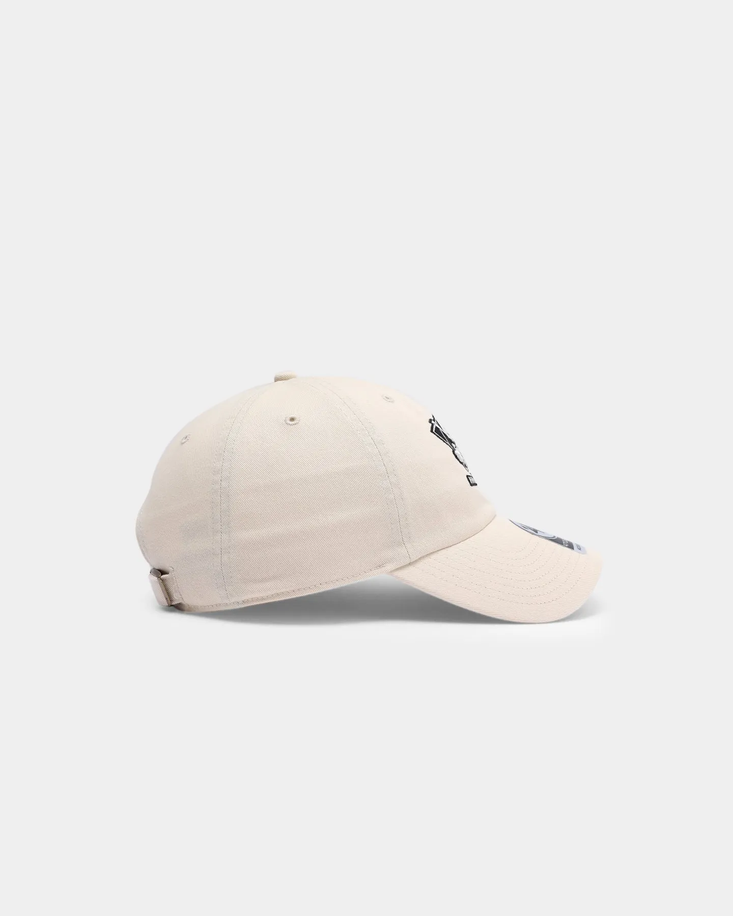 47 Brand Men's Anaheim Ducks Clean Up Strapback Natural/Black