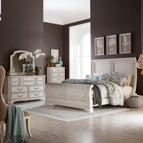 Abbey Road 455W-BR-KSLDMC King Sleigh Bed, Dresser & Mirror, Chest