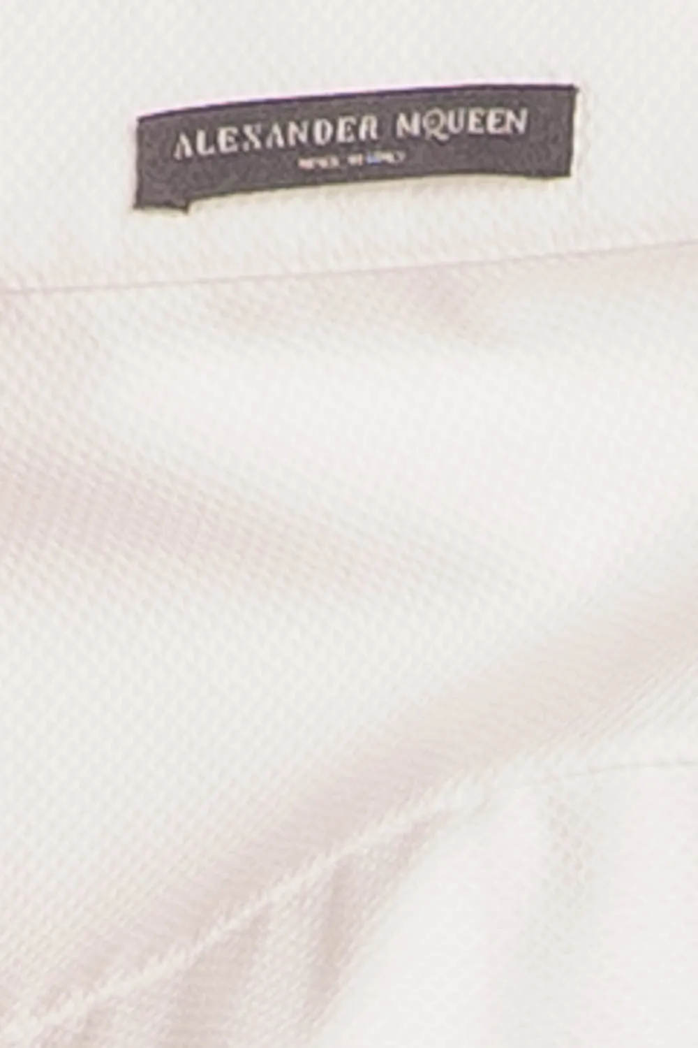 Alexander McQueen - Brand New White Long Sleeve Button Up Dress - IT 42