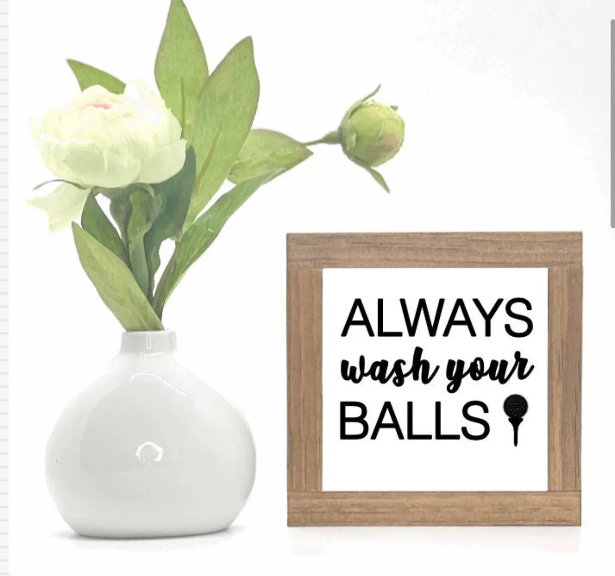ALWAYS WASH YOUR BALLS