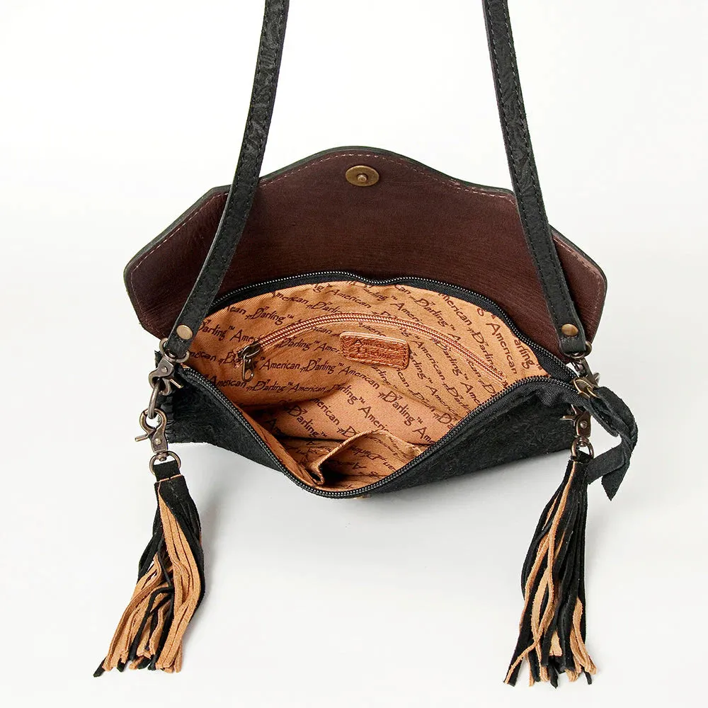 American Darling Black Tooled Bag