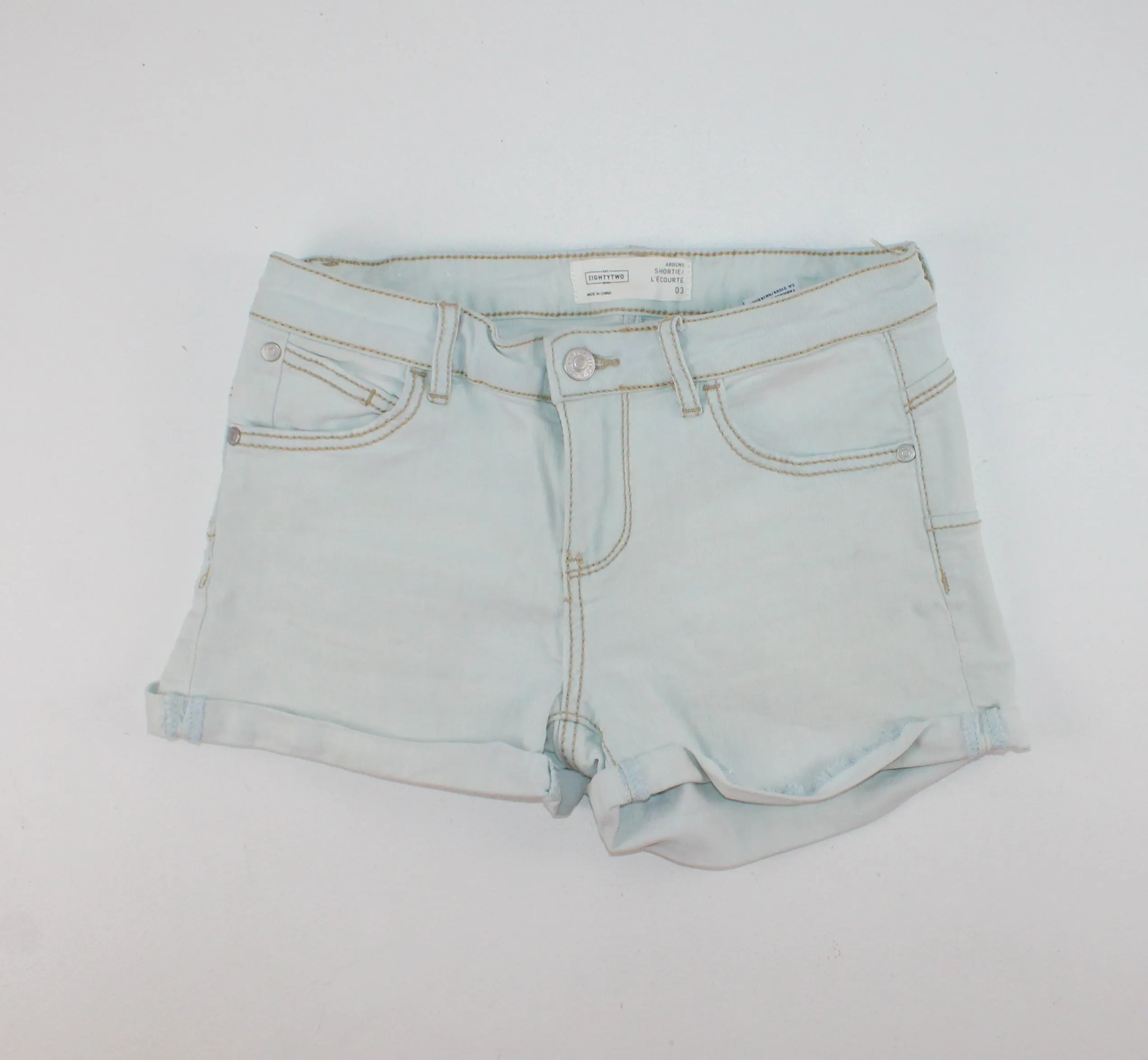 ARDENES LIGHT DENIM SHORTS LADIES SIZE 3 VGUC