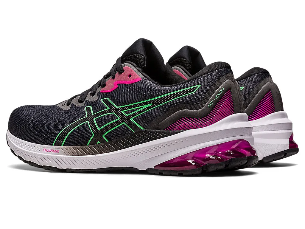 Asics GT-1000 11 (Womens) - Black/Tourmaline