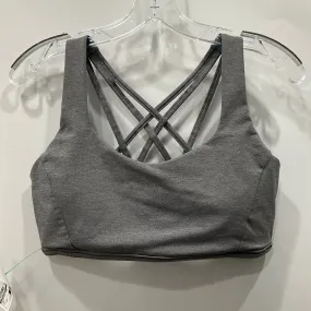 Athletic Bra By Lululemon In Grey, Size: 10