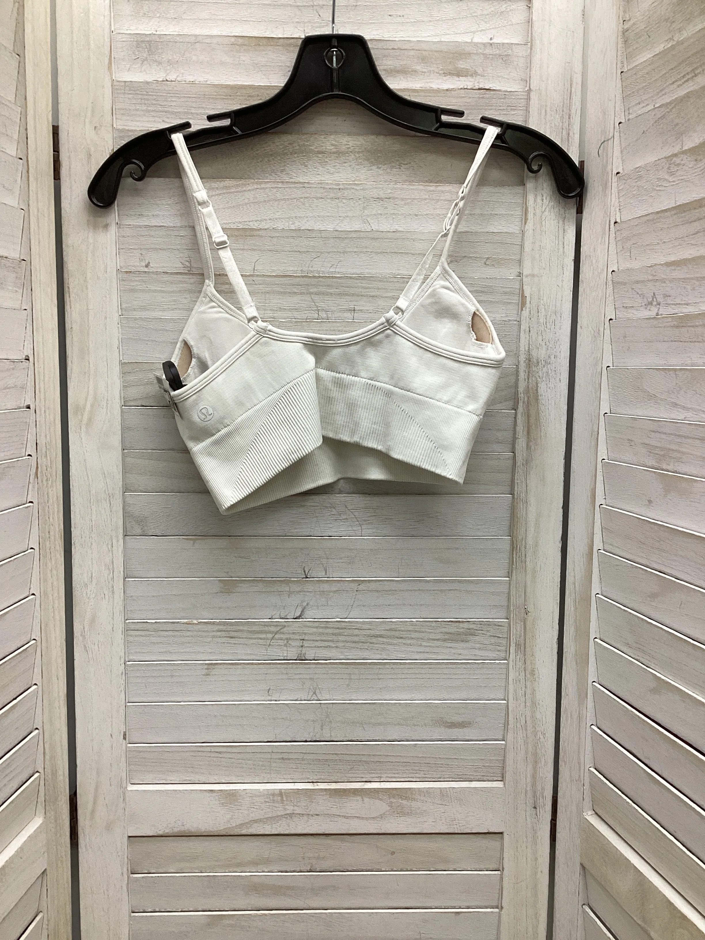 Athletic Bra By Lululemon In White, Size: S