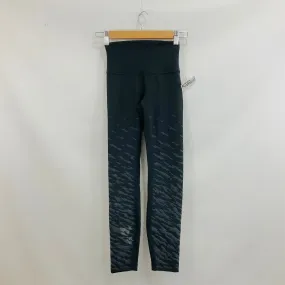 Athletic Leggings By Lululemon In Black & Grey, Size: 2