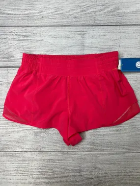 Athletic Shorts By Lululemon In Pink, Size: 10