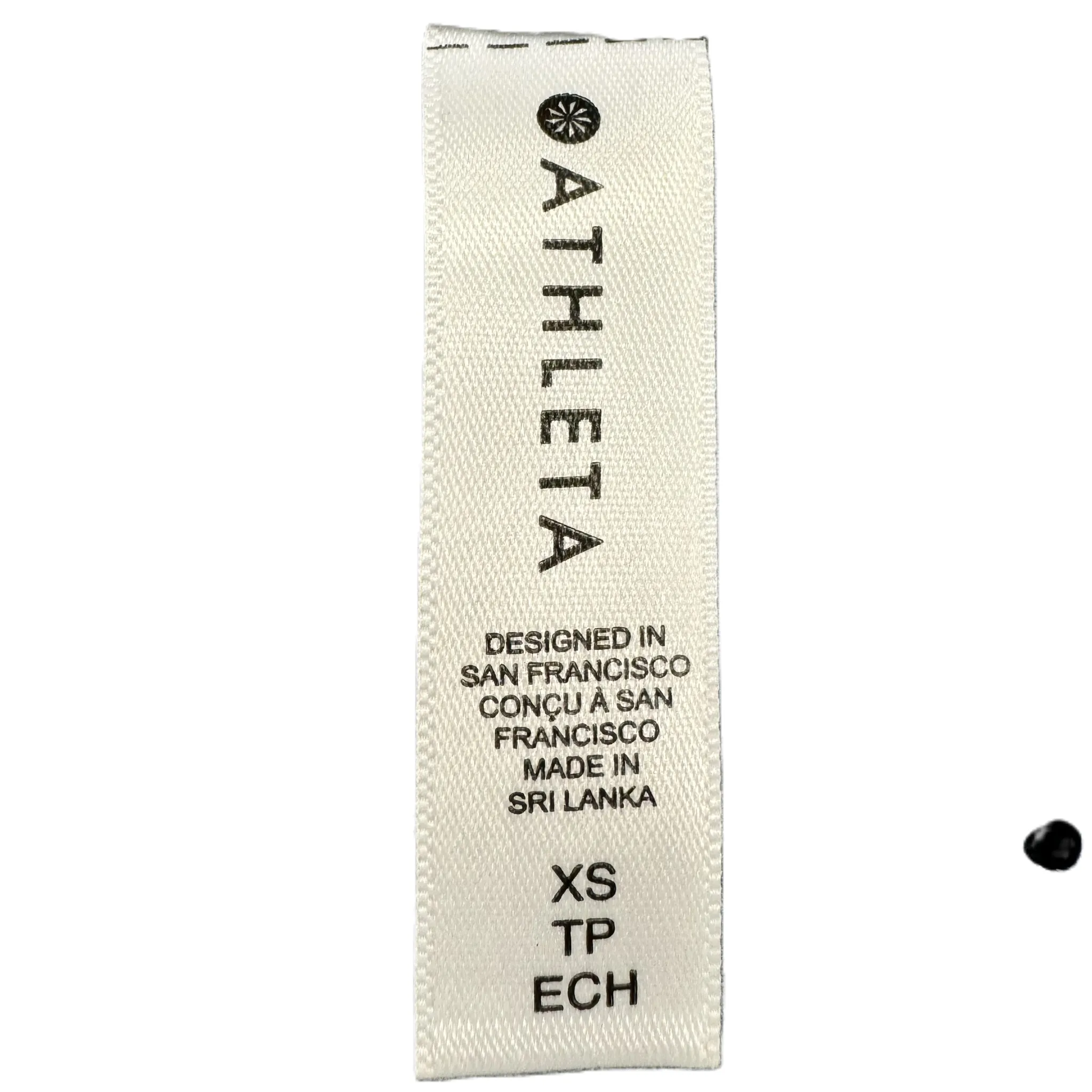 Athletic Top Long Sleeve Collar By Athleta In Blue & Silver, Size: Xs
