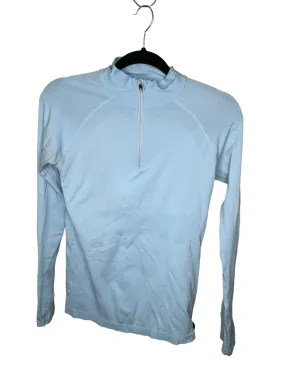Athletic Top Long Sleeve Collar By Athleta In Blue, Size: S