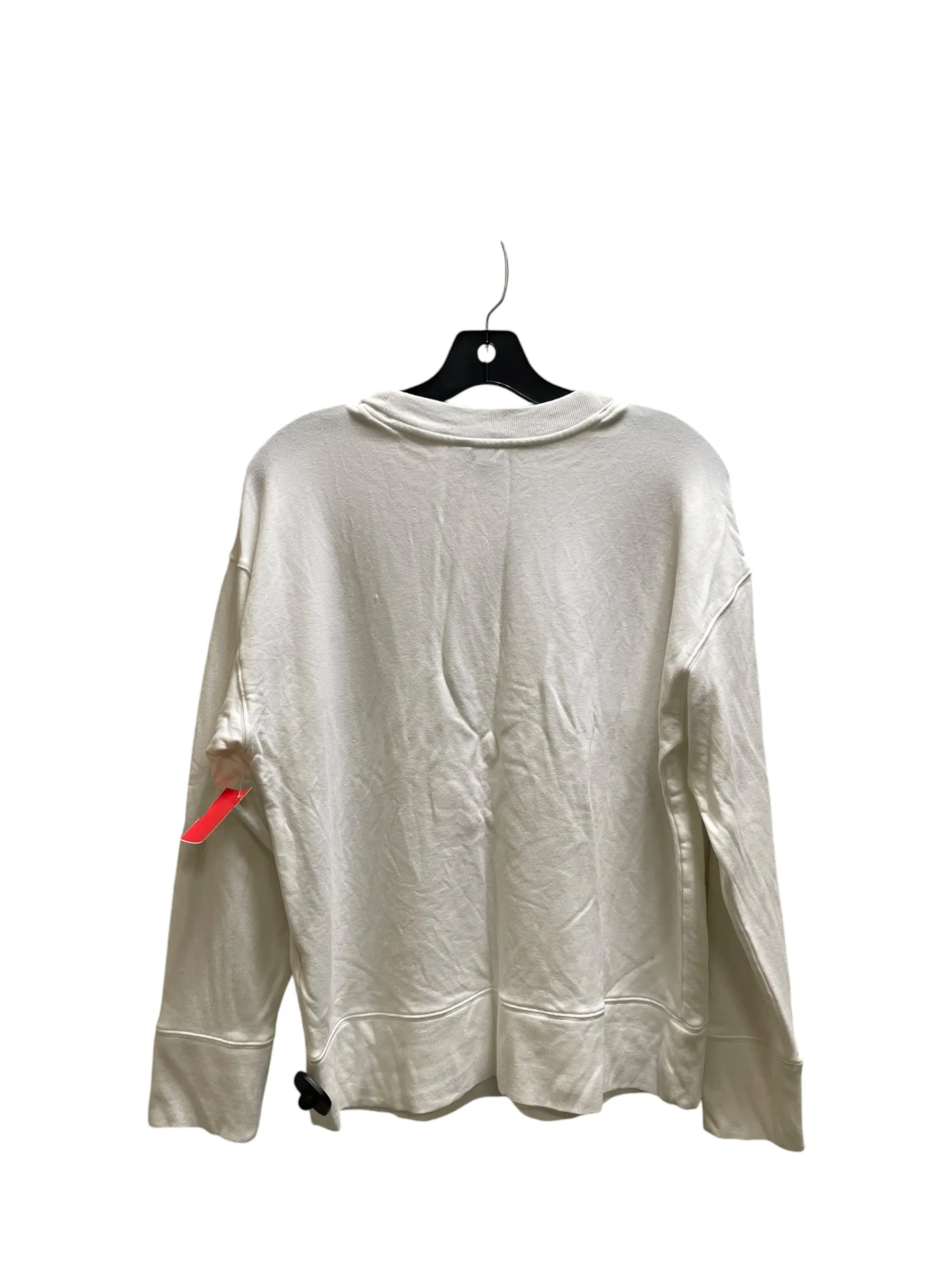 Athletic Top Long Sleeve Crewneck By Athleta In White, Size: S