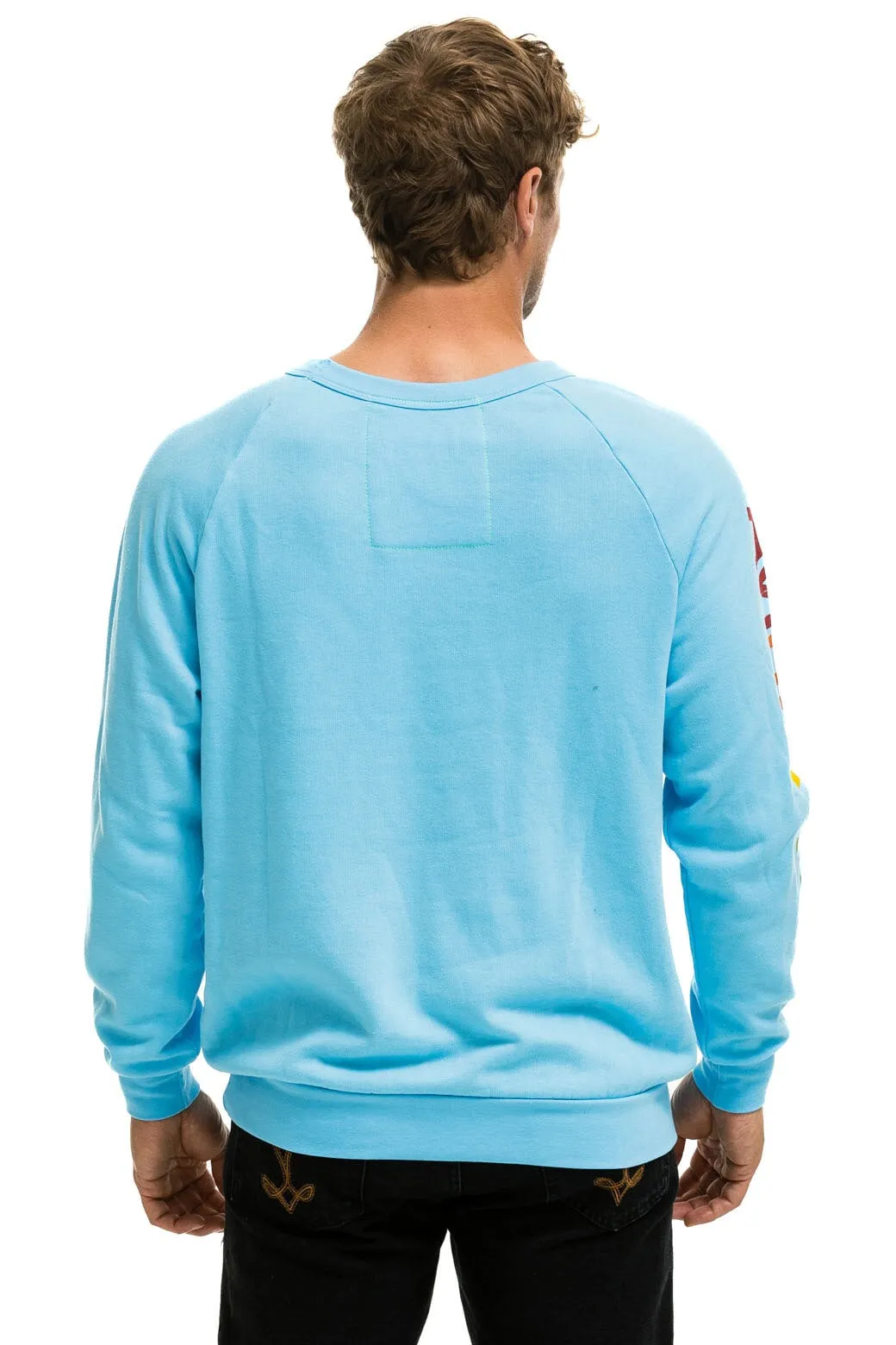 AVIATOR NATION NEW YORK CITY CREW SWEATSHIRT - SKY