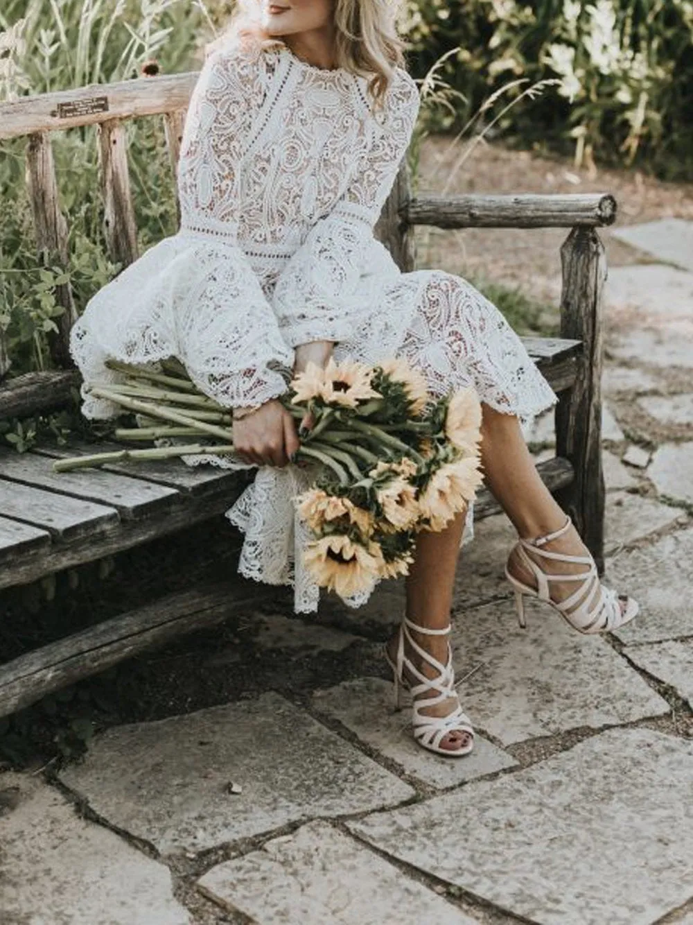 AXELLE Lace Midi Dress