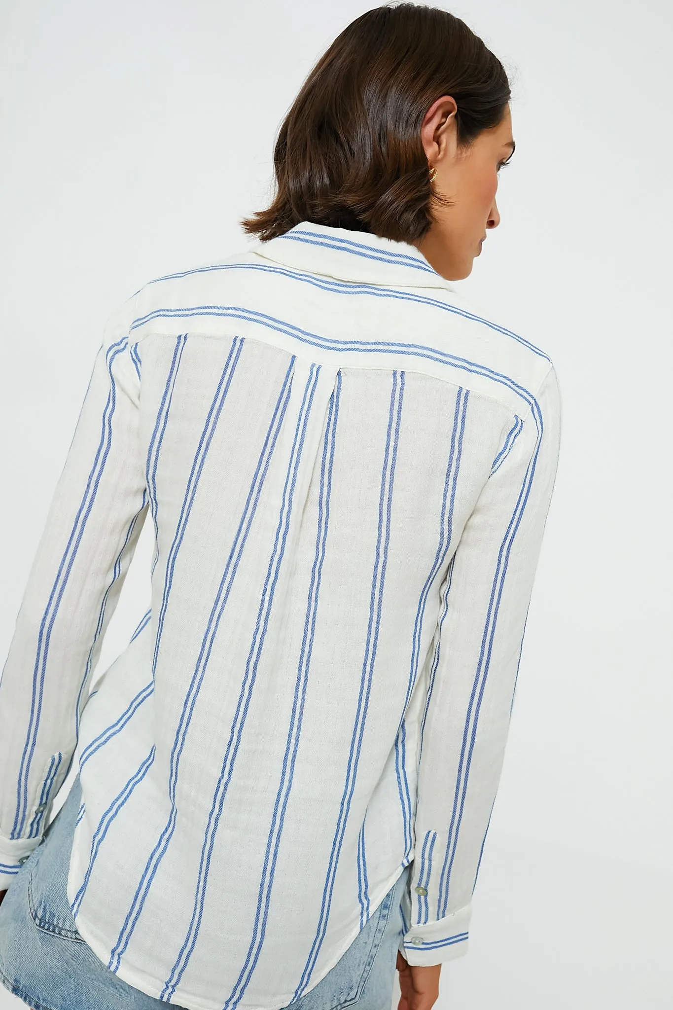 Back Bay Stripe Dream Cotton Gauze Shirt