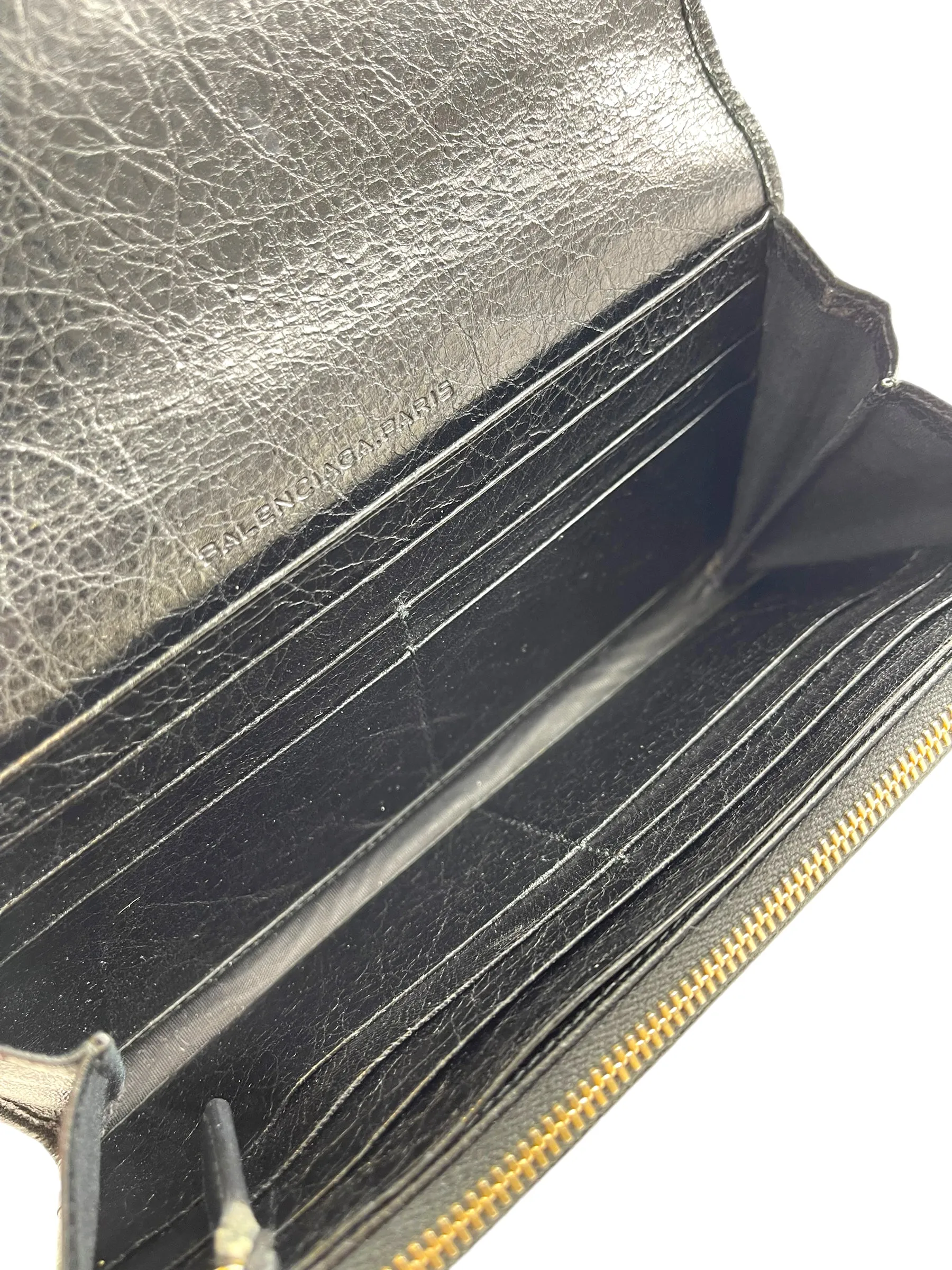 Balenciaga Black Leather City Wallet
