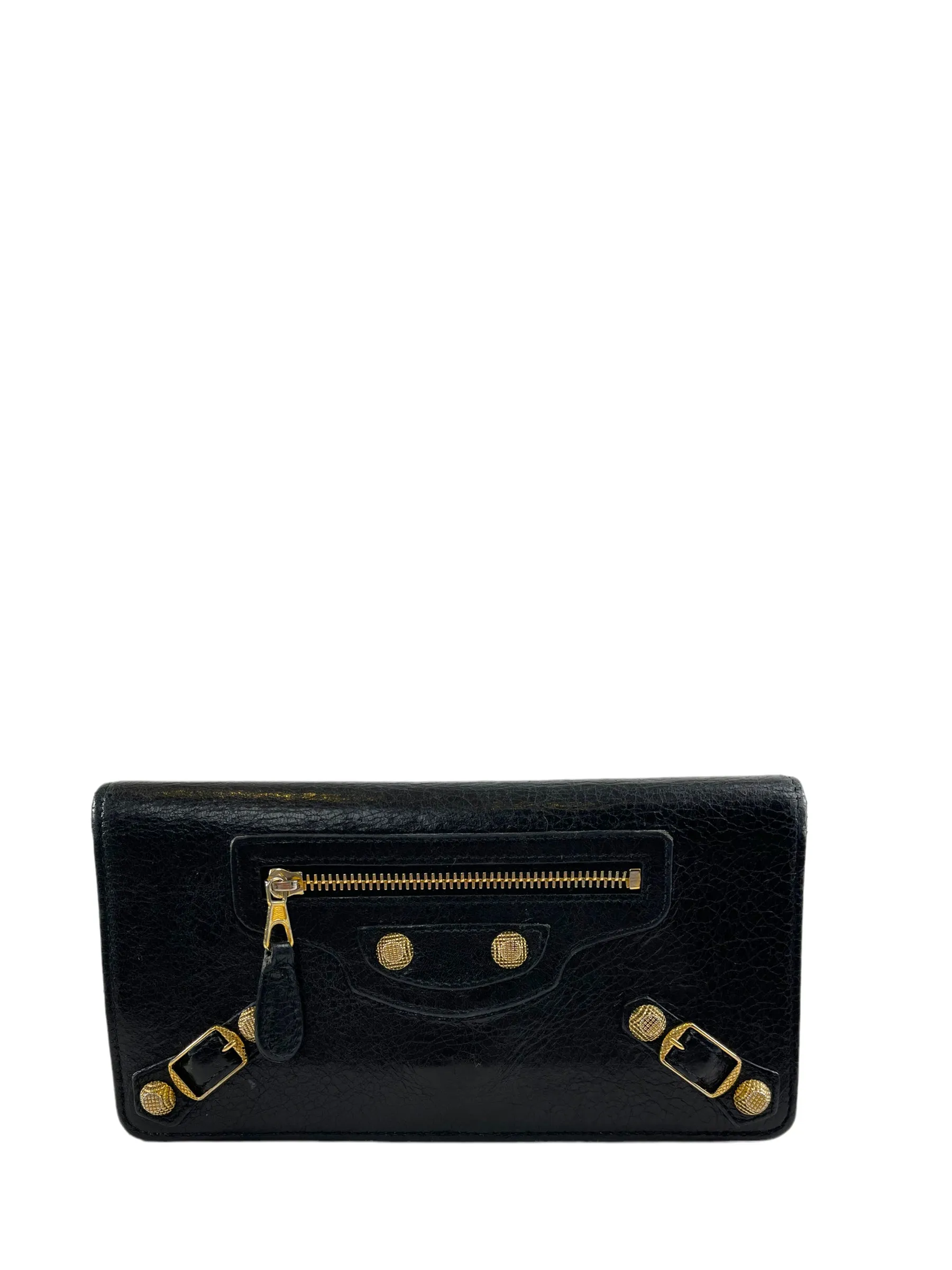 Balenciaga Black Leather City Wallet