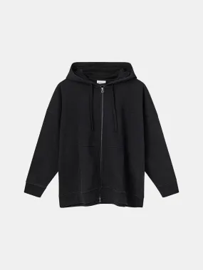 Be Free Hoodie Zip Black