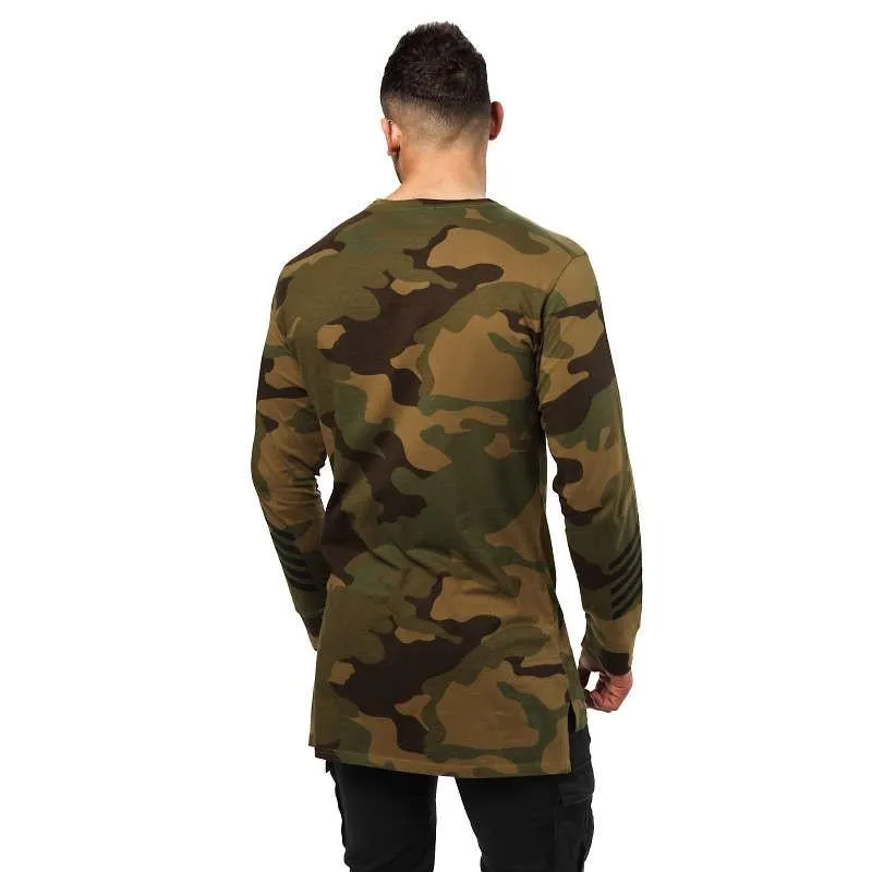 Better Bodies Bronx Long Sleeve - Military Camo