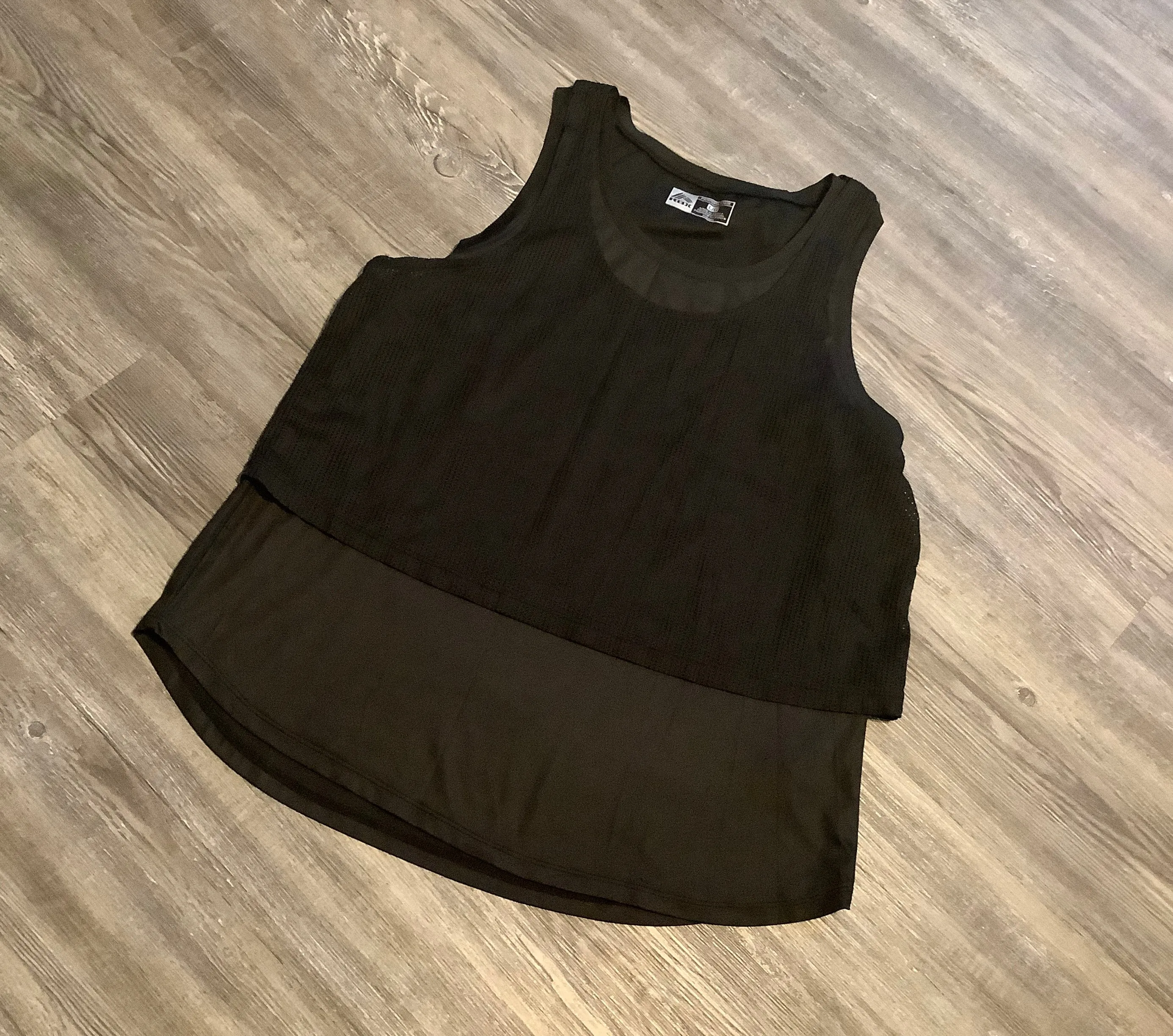 Black Athletic Tank Top Rbx, Size L