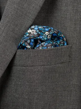 Boy's Pocket Square 29115 Blue/Grey