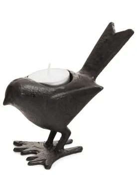 Cast Iron Bird Tealight Holder