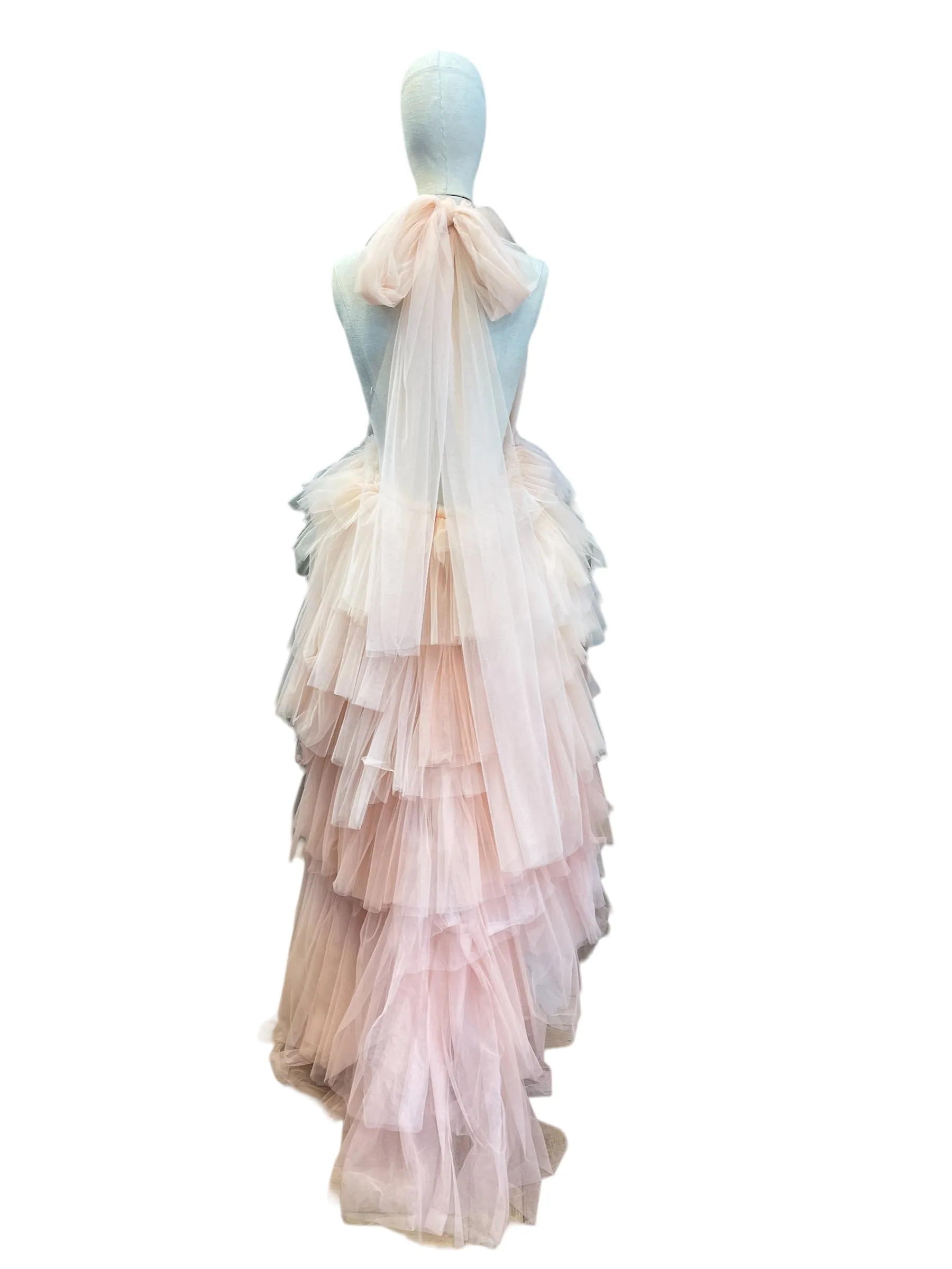 Caterina Coyne Handmade Pink Dress - Size UK 8