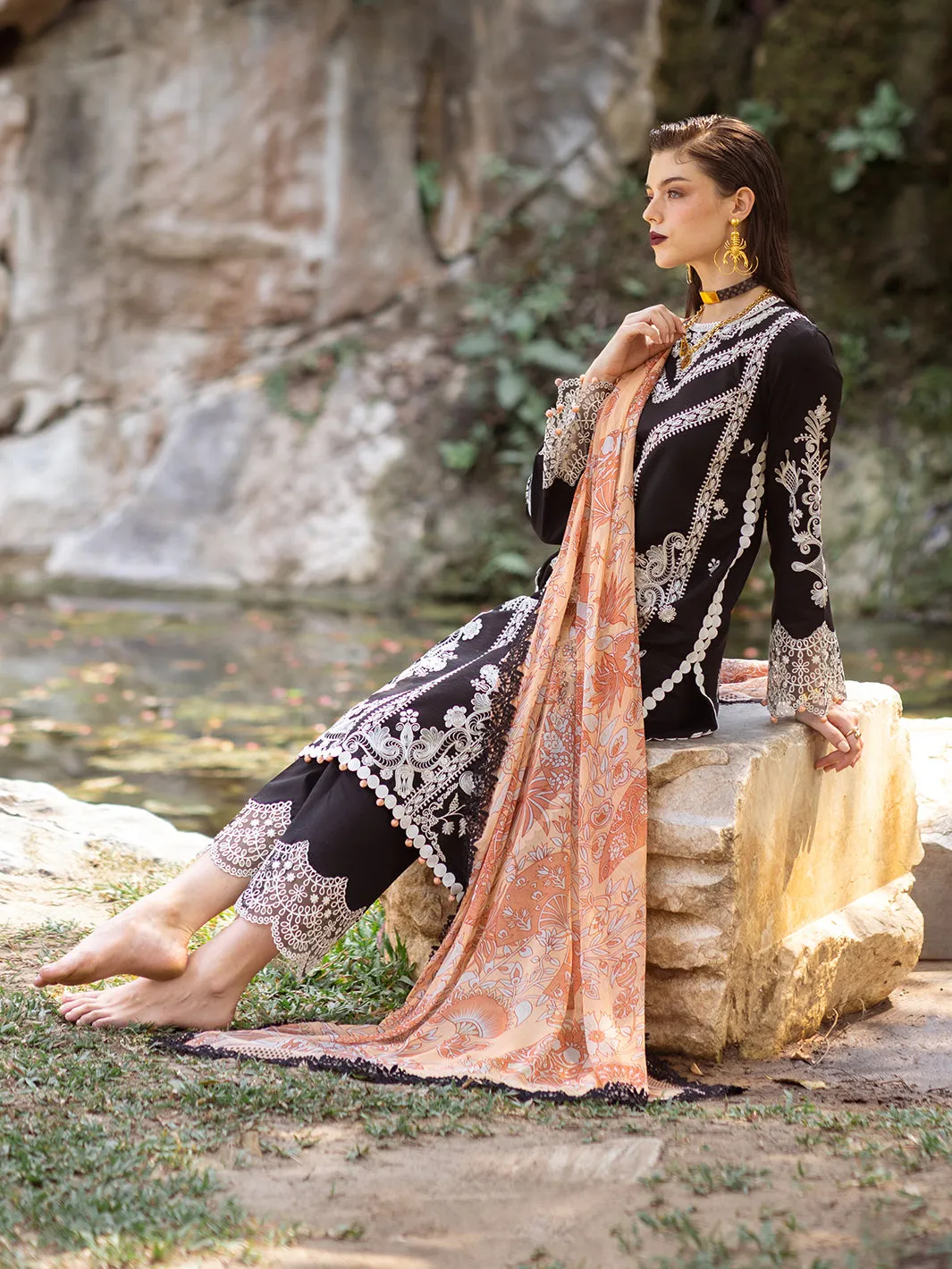 Celandine | 3 PC Unstitch Lawn