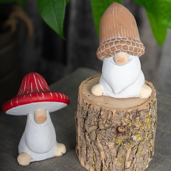Cement Acorn Figurine