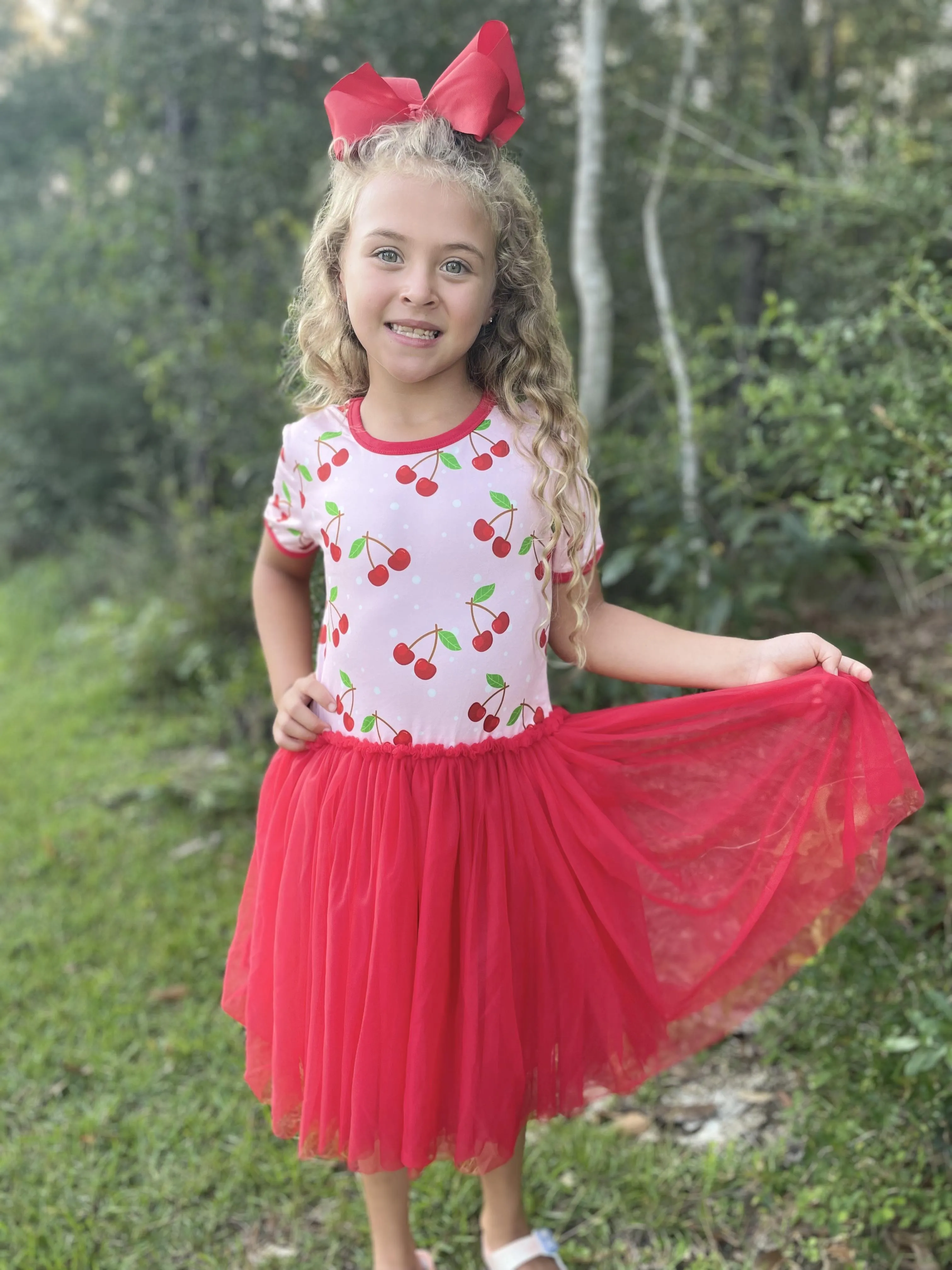 CHERRY TUTU DRESS