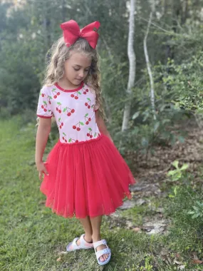 CHERRY TUTU DRESS