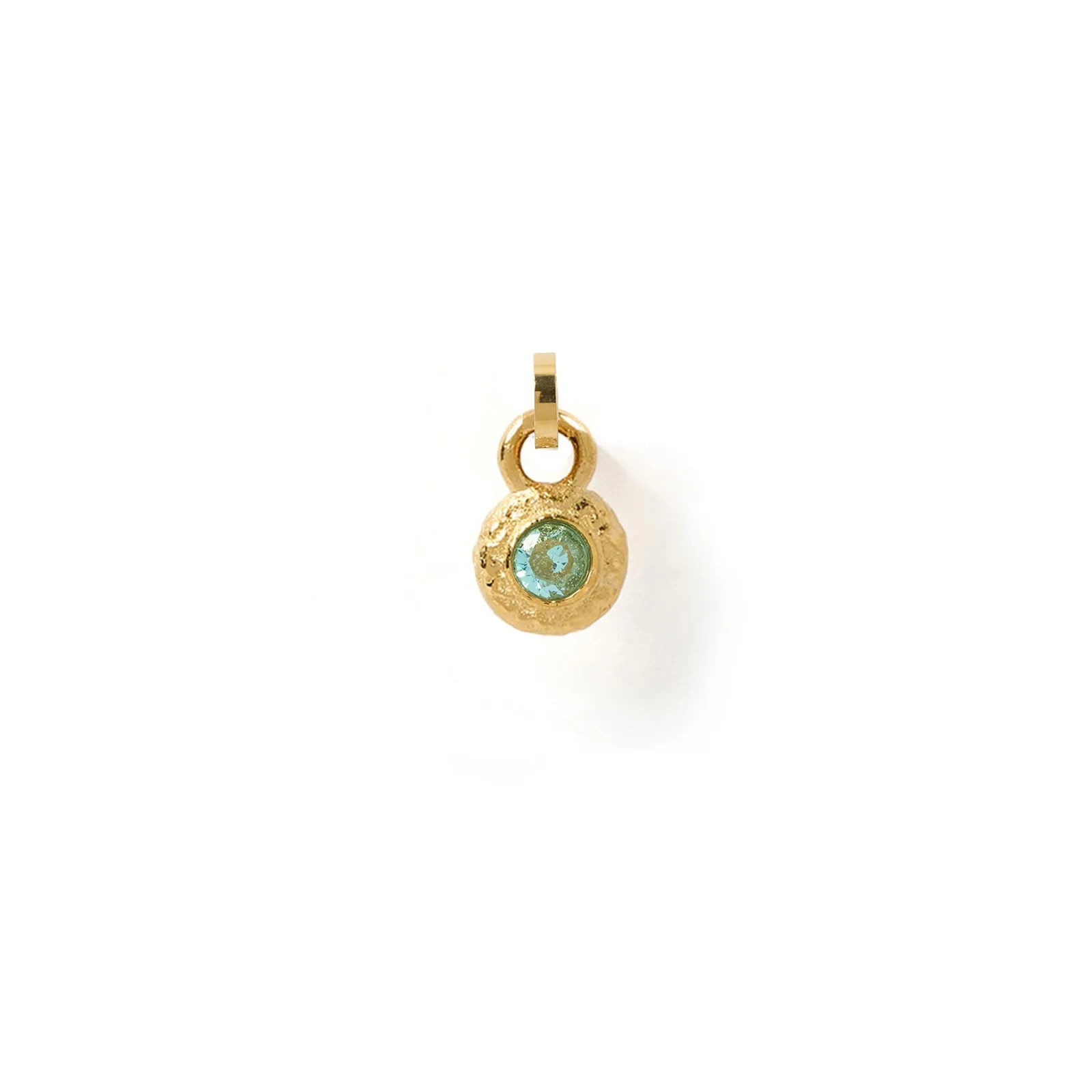 Crushed Birthstone Charm