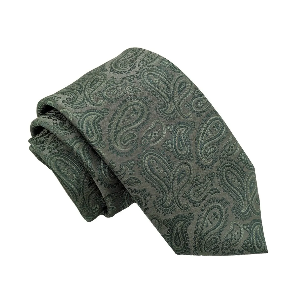 Dark Sage Paisley Wedding Swatch