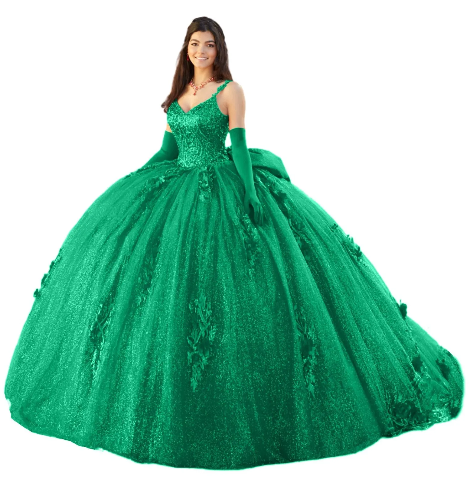 deanwangkt  Sequins Quinceanera Dresses  Sweet 15 Ball Gowns Crystal Bow Flower Lace Luxuy Girls Birthday Evening Formal Party Beaded Women