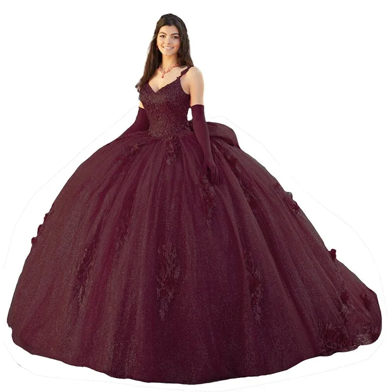 deanwangkt  Sequins Quinceanera Dresses  Sweet 15 Ball Gowns Crystal Bow Flower Lace Luxuy Girls Birthday Evening Formal Party Beaded Women