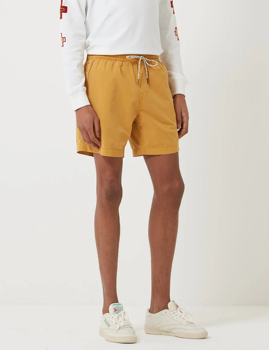 Deus Ex Machina Sandbar Solid Garment Dye Shorts - Golden Rod