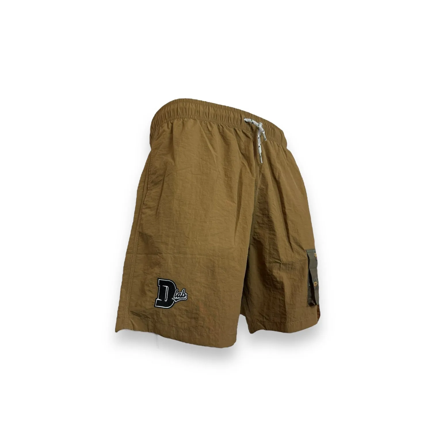 DLAB Hybrid Shorts Brown with Dark Green Sublimated Pocket