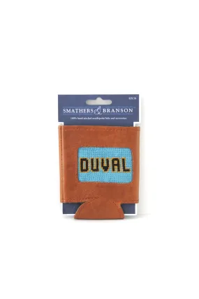 Duval Needlepoint Leather Koozie