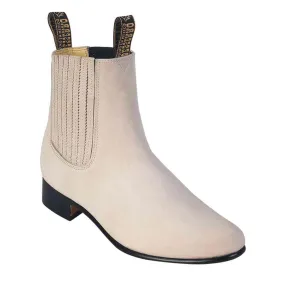El Besserro Men's Nubuck Hueso Botin Charro