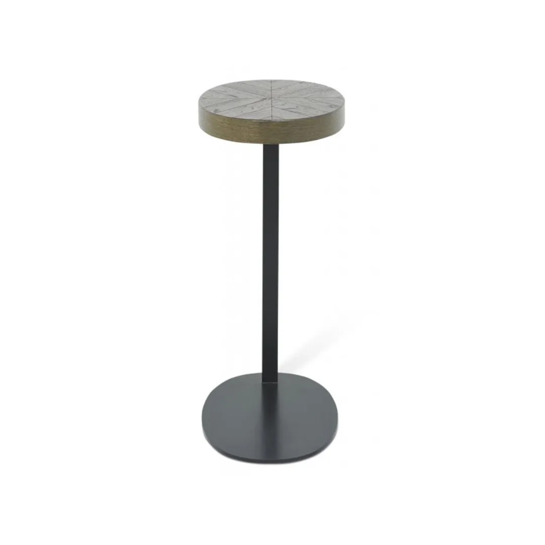 Ellipse Fumed Oak Sofa Table