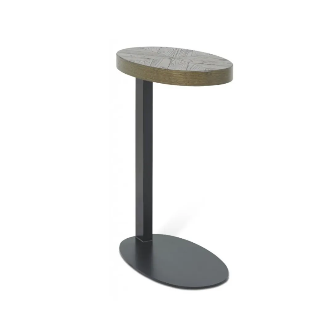 Ellipse Fumed Oak Sofa Table