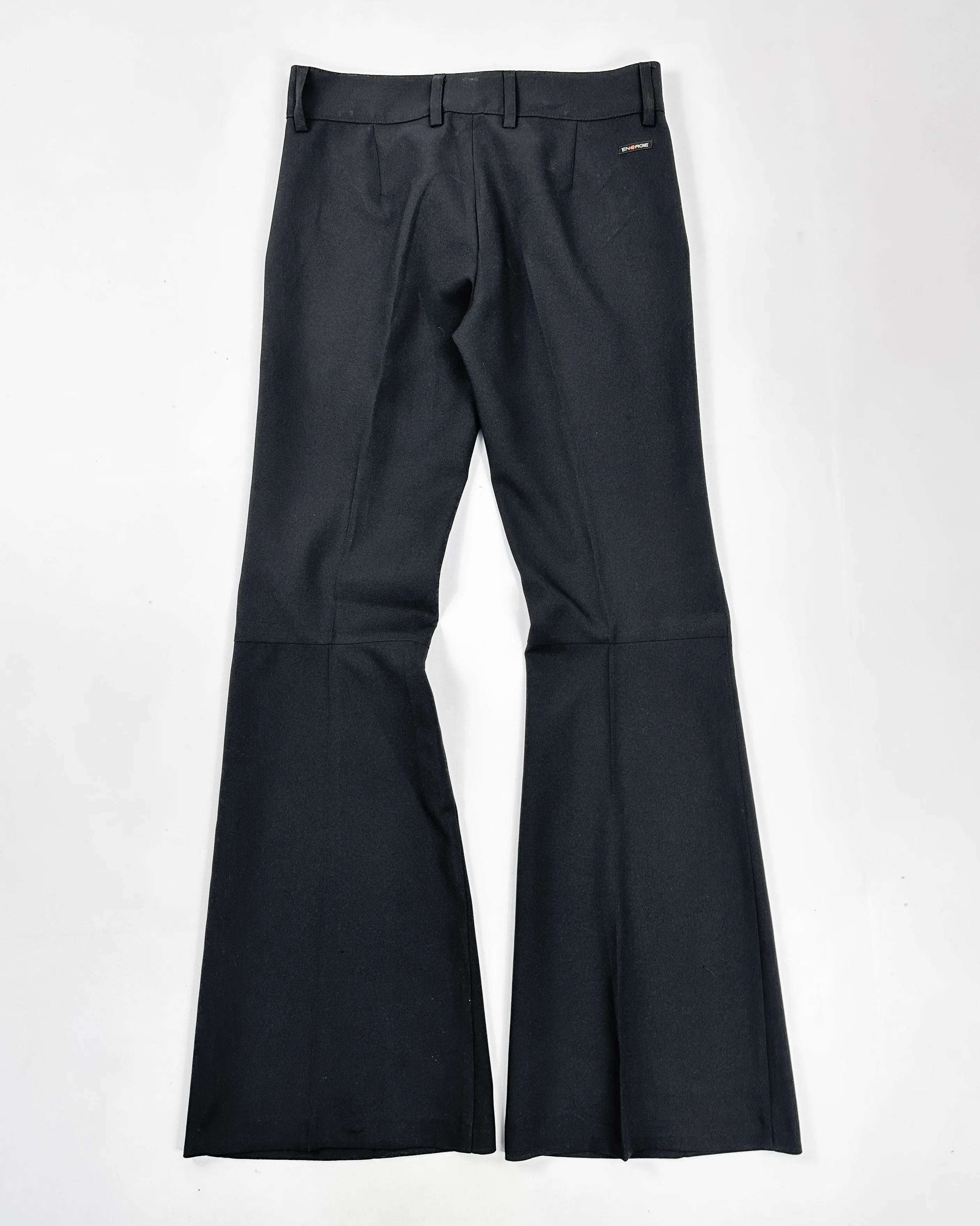 Energie Black Light Flare Pants 2000's
