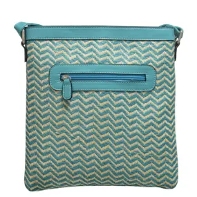 Envy Hyacinth Stripe Canvas Cross Body Bag