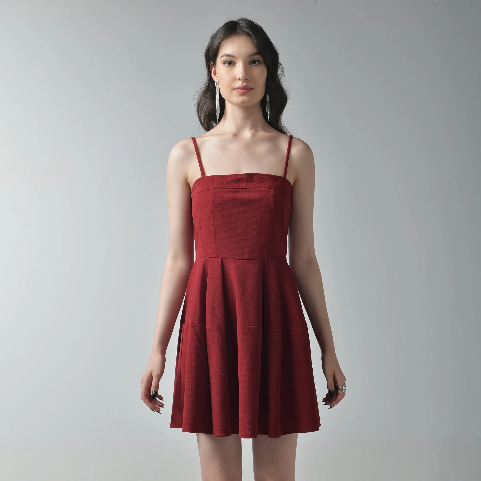 Fit & Flare Dress with Shrug