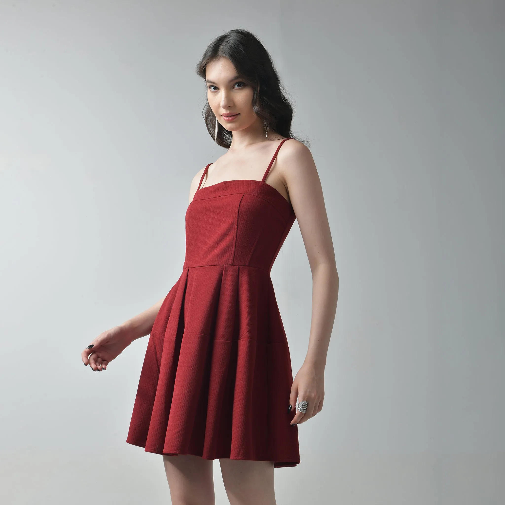 Fit & Flare Dress with Shrug