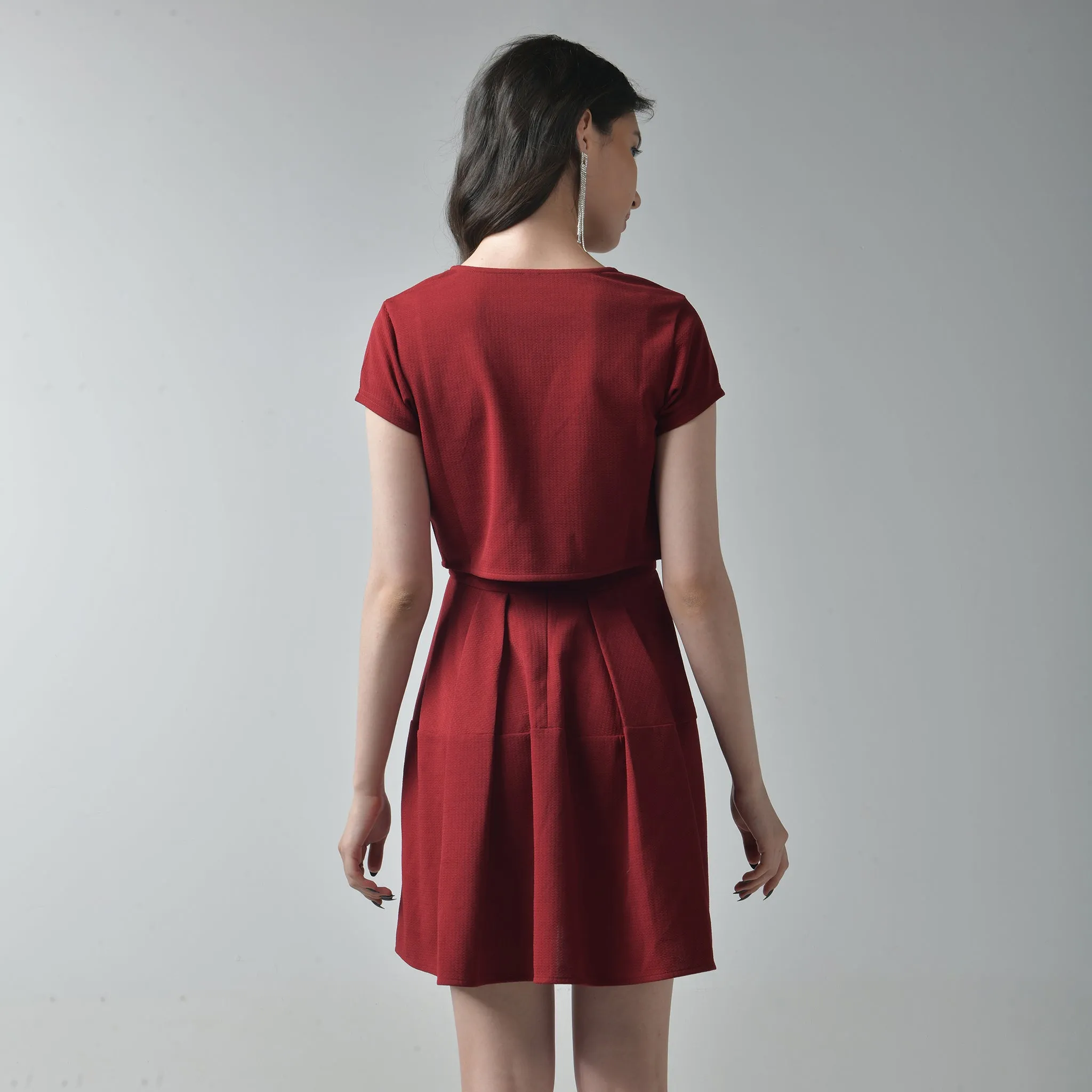 Fit & Flare Dress with Shrug